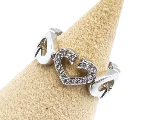 カルティエ買取 750WG Cハートリング